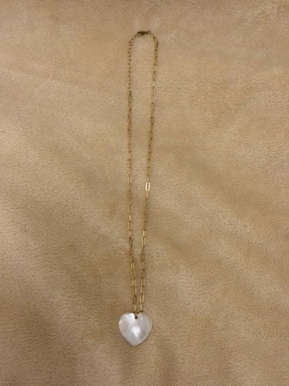 Mother of pearl heart necklace